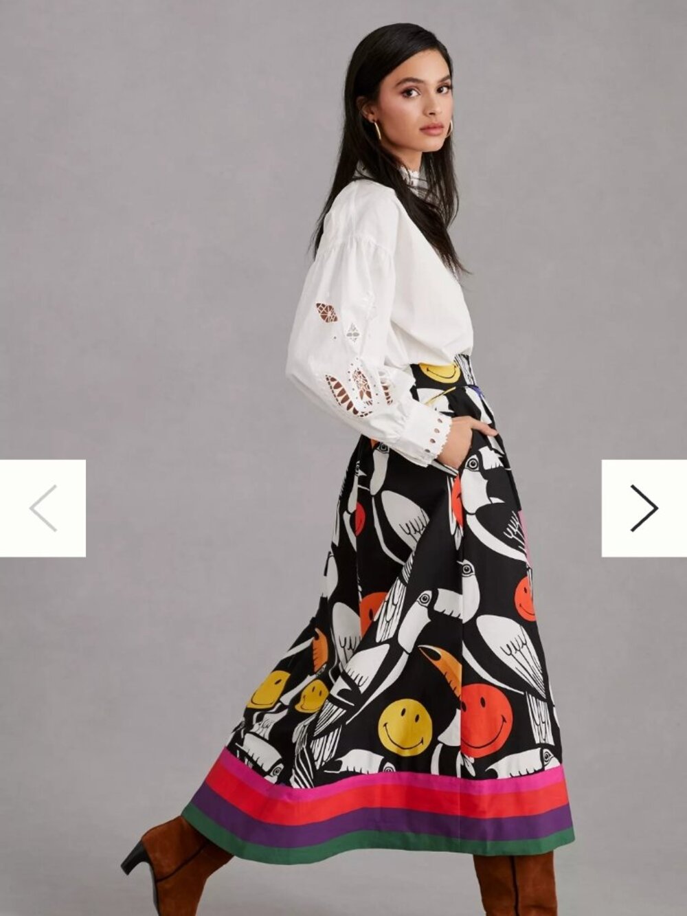 Farm Rio Smiley Skirt